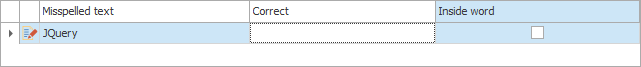 Adding this item prevents PhraseExpander from correcting JQuery to Jquery.